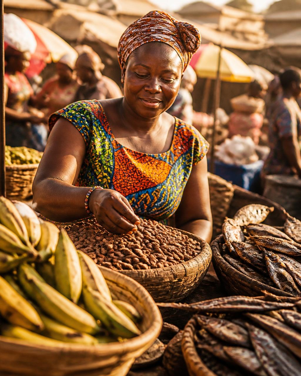 Marché africain — économie réelle